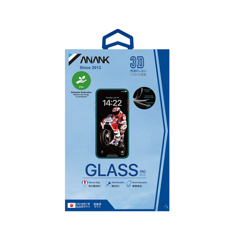 Folie de protectie Ecran Anank 3X Reinforced pentru Apple iPhone 15 Pro Max, Sticla securizata, Full Glue, 3D