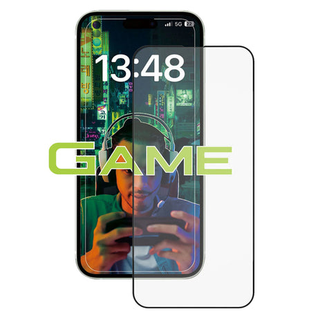 Folie de protectie Ecran Anank Anti-Fingerprint pentru Apple iPhone 14 Pro, Sticla securizata, Full Glue, 2.5D