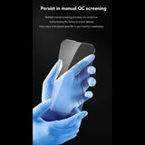 Folie de protectie Ecran Anank Anti-Fingerprint pentru Apple iPhone 14 Pro, Sticla securizata, Full Glue, 2.5D