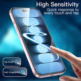Folie de protectie Ecran Anank pentru Apple iPhone 15 Pro, Sticla securizata, Full Glue, 3D, Set 10 bucati