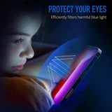 Folie de protectie Ecran Anti Blue Light Anank 5X Reinforced pentru Apple iPhone 17 Pro Max, Sticla Securizata, Full Glue, 2.5D