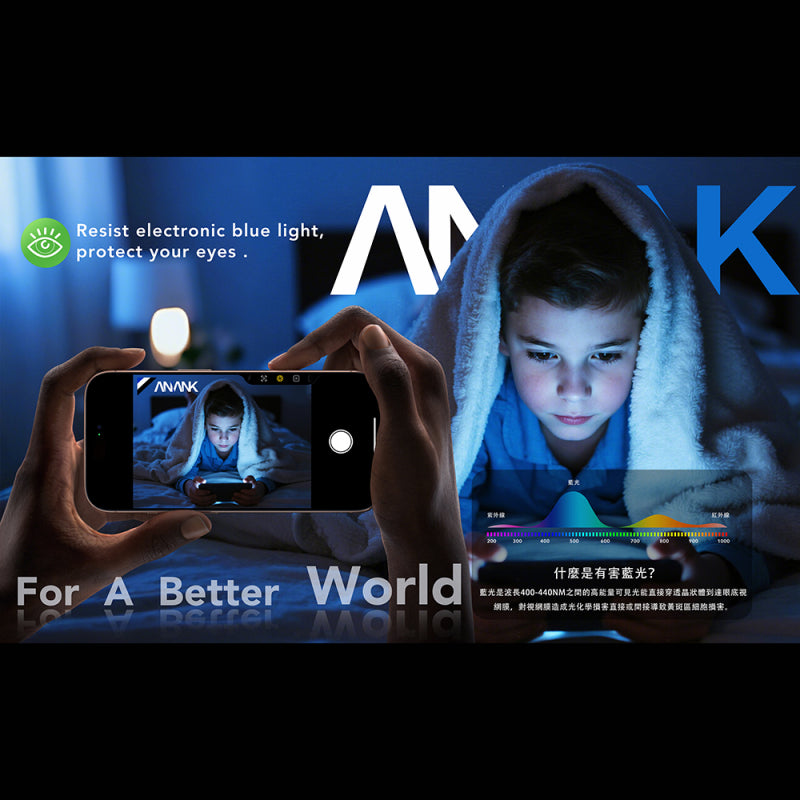 Folie de protectie Ecran Anti Blue Light Anank 5X Reinforced pentru Apple iPhone 17 Pro Max, Sticla Securizata, Full Glue, 2.5D