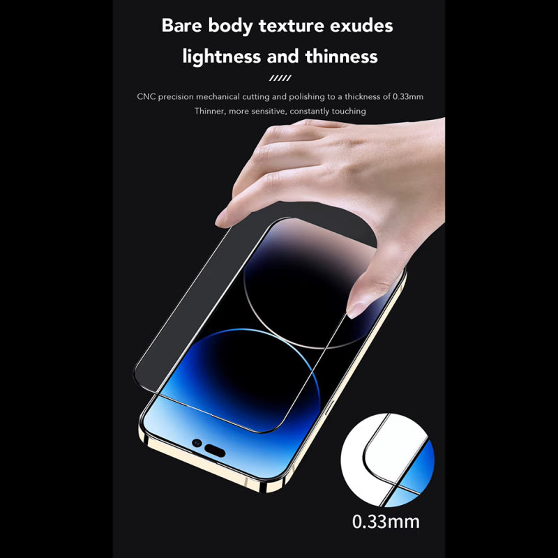 Folie de protectie Ecran Anti Blue Light Anank pentru Apple iPhone 14 Pro, Sticla securizata, Full Glue, 2.5D