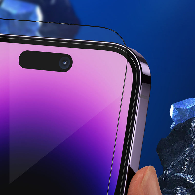 Folie de protectie Ecran Blueo Anti-Broken pentru Apple iPhone 16 Pro, Sticla securizata, Full Glu