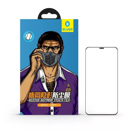 Folie de protectie Ecran Blueo Anti-Dust HD pentru Apple iPhone 11 Pro / XS / X, Sticla securizata, Full Glu
