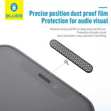 Folie de protectie Ecran Blueo Anti-Dust HD pentru Apple iPhone 11 Pro / XS / X, Sticla securizata, Full Glu