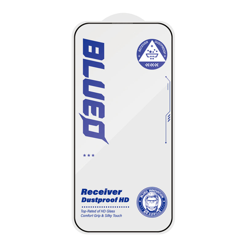Folie de protectie Ecran Blueo Anti-Dust HD pentru Apple iPhone 12 / 12 Pro, Sticla securizata, Full Glu