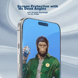 Folie de protectie Ecran Blueo Anti-Glare pentru Apple iPhone 11 Pro / XS / X, Sticla securizata, Full Glu
