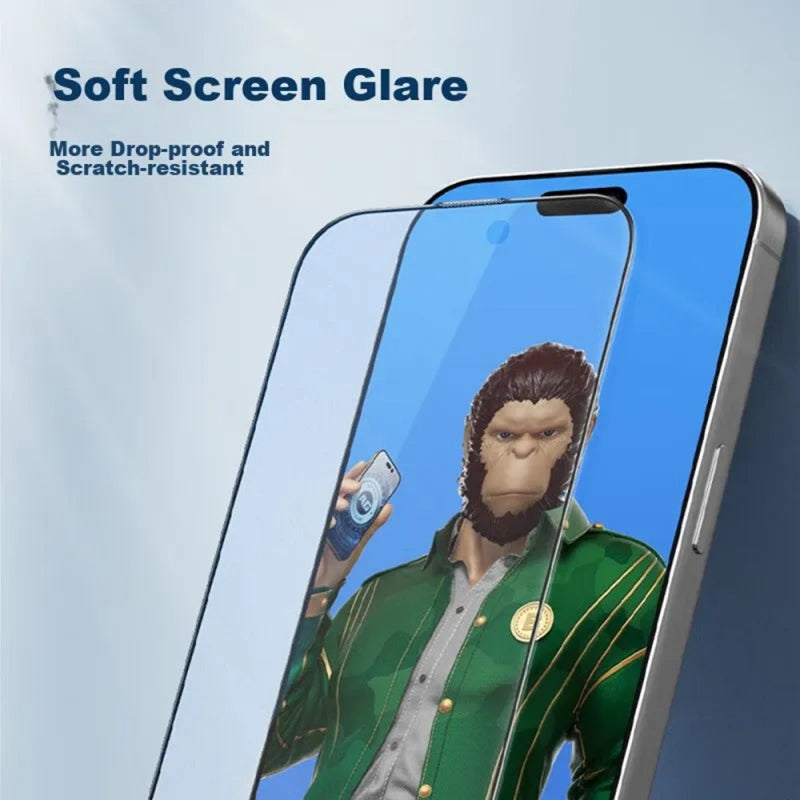 Folie de protectie Ecran Blueo Anti-Glare pentru Apple iPhone 11 Pro / XS / X, Sticla securizata, Full Glu