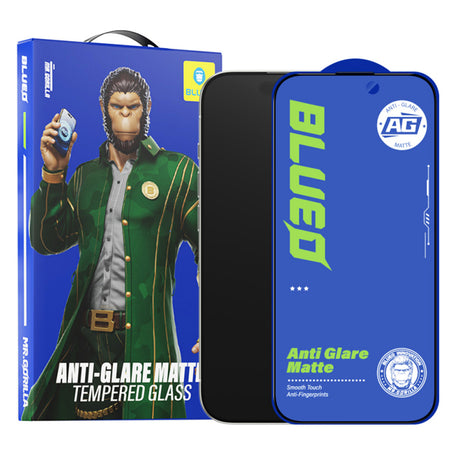 Folie de protectie Ecran Blueo Anti-Glare pentru Apple iPhone 15 Pro Max, Sticla securizata, Full Glu