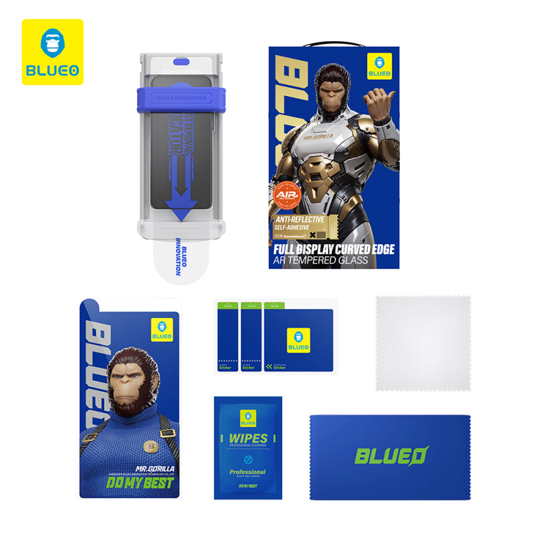 Folie de protectie Ecran Blueo AR Applicator Pro pentru Apple iPhone 16 Pro, Sticla securizata, Full Glue, 3D