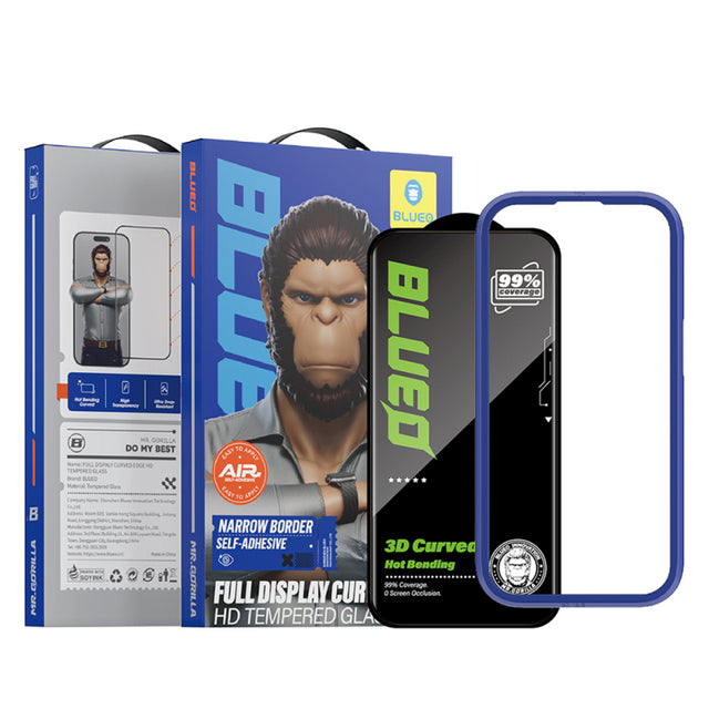 Folie de protectie Ecran Blueo AR pentru Apple iPhone 16 Pro Max, Sticla securizata, Full Glue, 3D