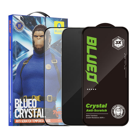Folie de protectie Ecran Blueo Crystal Anti-Scratch pentru Apple iPhone 15 Pro Max, Sticla securizata, Full Glu