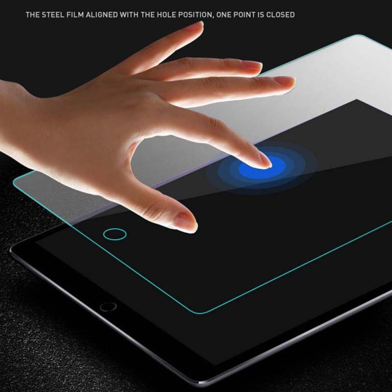 Folie de protectie Ecran Blueo HD pentru Apple iPad 10.2 (2021) / 10.2 (2020) / 10.2 (2019), Sticla securizata, Full Glue