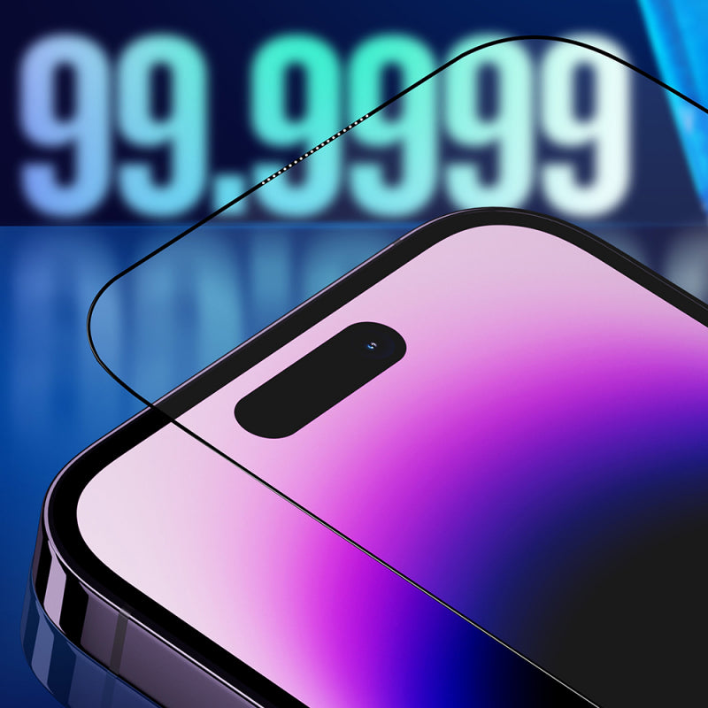Folie de protectie Ecran Blueo Sapphire Applicator Pro pentru Apple iPhone 15 Pro Max, Sticla securizata, Full Glu