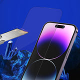 Folie de protectie Ecran Blueo Sapphire Applicator Pro pentru Apple iPhone 15 Pro Max, Sticla securizata, Full Glu
