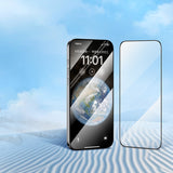 Folie de protectie Ecran Blueo Silk HD pentru Apple iPhone 16 Pro Max, Sticla securizata, Full Glue, 2.5D