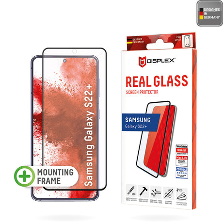 Folie de protectie Ecran Displex Real Glass pentru Samsung Galaxy S22+ 5G S906, Sticla Securizata, Full Glu
