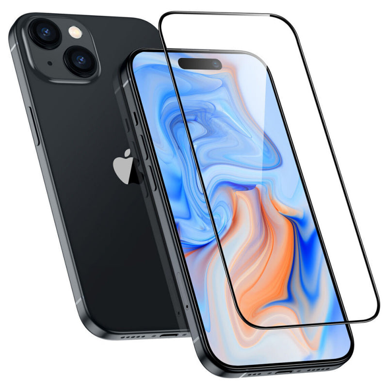 Folie de protectie Ecran ESR Armorite pentru Apple iPhone 15 Plus, Sticla securizata, Full Glu