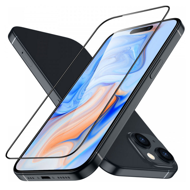 Folie de protectie Ecran ESR Armorite pentru Apple iPhone 15 Plus, Sticla securizata, Full Glu