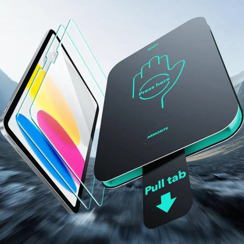 Folie de protectie Ecran ESR Armorite UltraFit pentru Apple iPad (2025) / (2022), Sticla Securizata, Full Glue
