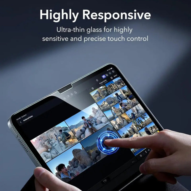 Folie de protectie Ecran ESR Armorite UltraFit pentru Apple iPad (2025) / (2022), Sticla Securizata, Full Glue