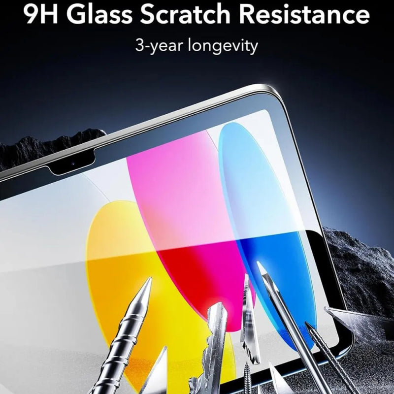 Folie de protectie Ecran ESR Armorite UltraFit pentru Apple iPad (2025) / (2022), Sticla Securizata, Full Glue