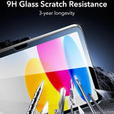 Folie de protectie Ecran ESR Armorite UltraFit pentru Apple iPad (2025) / (2022), Sticla Securizata, Full Glue