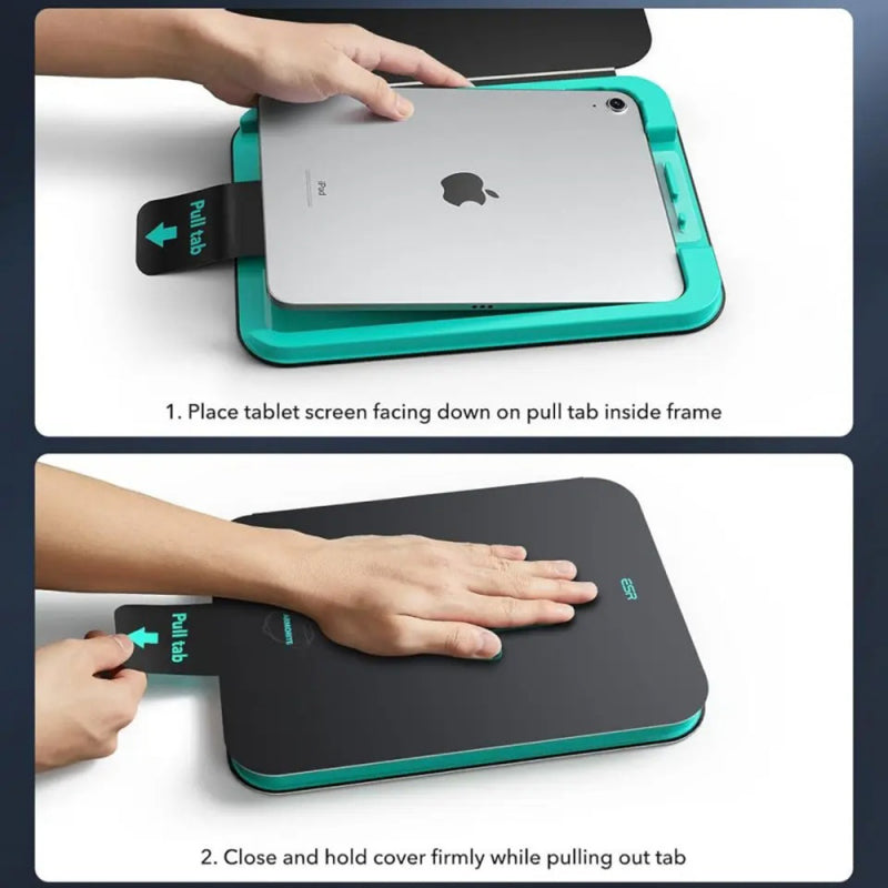 Folie de protectie Ecran ESR Armorite UltraFit pentru Apple iPad (2025) / (2022), Sticla Securizata, Full Glue