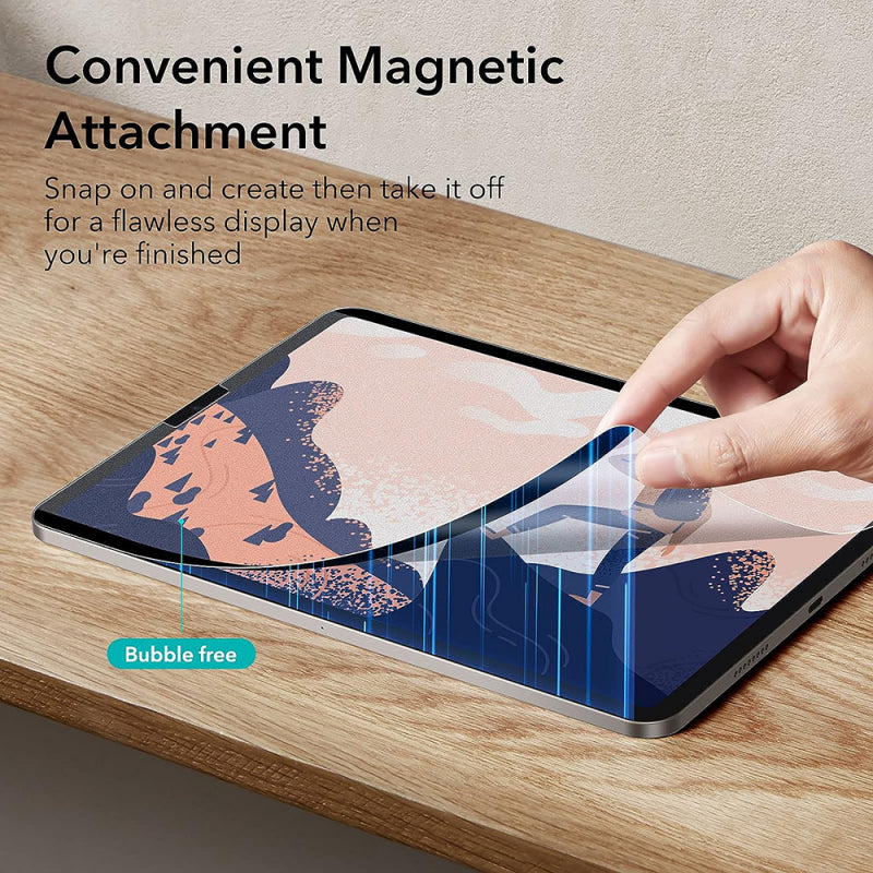 Folie de protectie Ecran ESR Paper Feel Magnetic pentru Apple iPad Air 13 (2025) / Air 13 (2024), Plastic