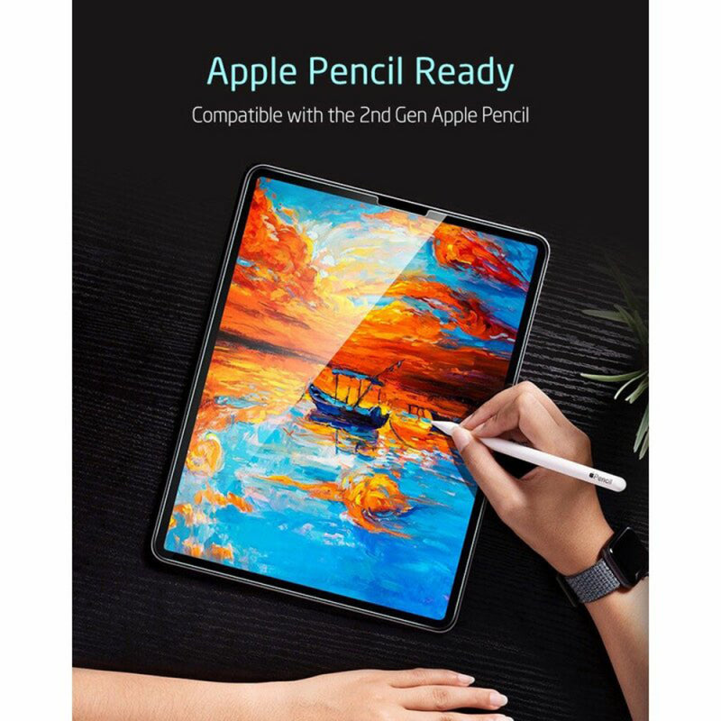 Folie de protectie Ecran ESR pentru Apple iPad Air (2022) / Pro 11 (2021) / Air (2020), Sticla Securizata, Full Glue, Set 2 buca