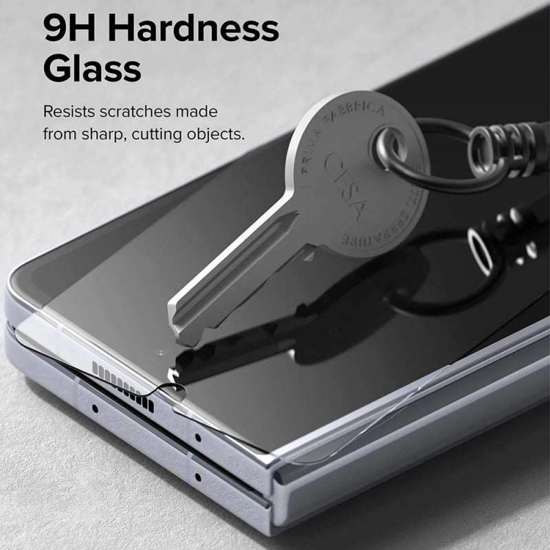 Folie de protectie Ecran Exterior Ringke Cover Display pentru Samsung Galaxy Z Fold5 F946, Sticla Securizata, Full Glue