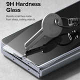 Folie de protectie Ecran Exterior Ringke Cover Display pentru Samsung Galaxy Z Fold5 F946, Sticla Securizata, Full Glue