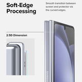 Folie de protectie Ecran Exterior Ringke Cover Display pentru Samsung Galaxy Z Fold5 F946, Sticla Securizata, Full Glue