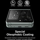 Folie de protectie Ecran Exterior Ringke pentru Samsung Galaxy Z Flip5 F731, Sticla securizata, Full Glue, Set 2 bucati