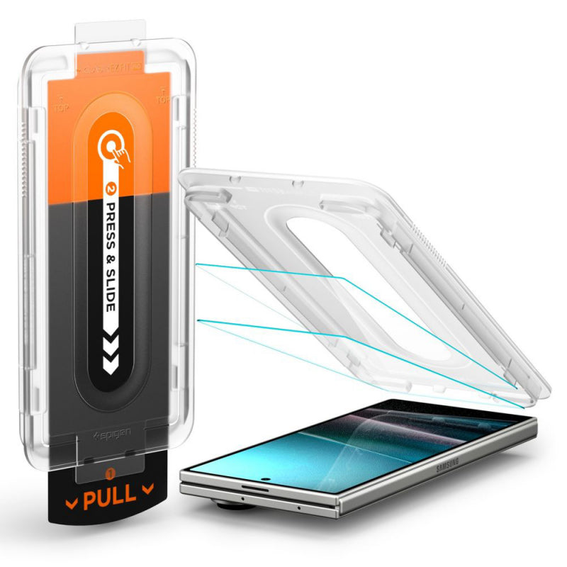 Folie de protectie Ecran Exterior Spigen GlastR EZ FIT Pro HD pentru Samsung Galaxy Z Fold7 F966, Sticla Securizata, Full Glue,