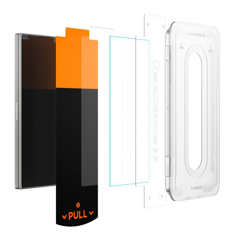 Folie de protectie Ecran Exterior Spigen GlastR EZ FIT Pro HD pentru Samsung Galaxy Z Fold7 F966, Sticla Securizata, Full Glue,