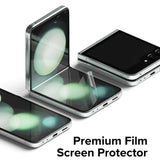 Folie de protectie Ecran Interior Ringke Dual Easy pentru Samsung Galaxy Z Flip5 F731, Plastic, Set 2 bucati