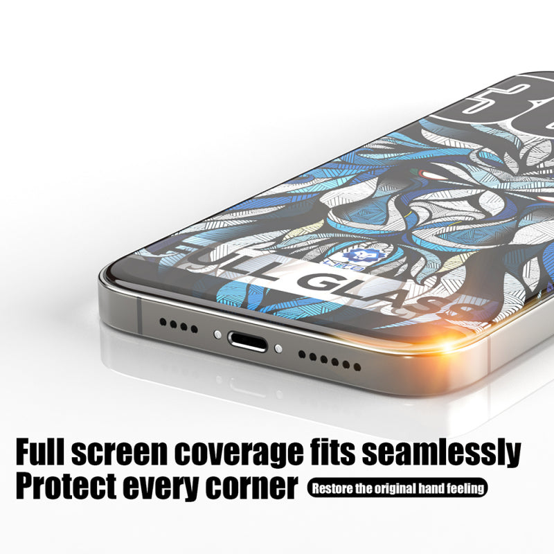 Folie de protectie Ecran Lito D+ Max 300C pentru Apple iPhone 15 Pro, Sticla securizata, Full Glue