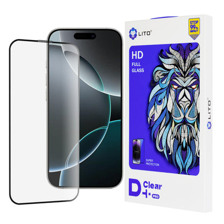 Folie de protectie Ecran Lito D+ Pro pentru Apple iPhone 16 Pro, Sticla securizata, Full Glu