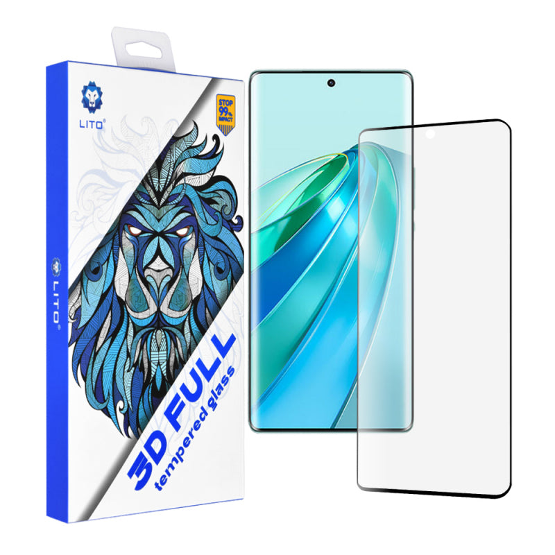 Folie de protectie Ecran Lito pentru Honor X9a, Sticla securizata, Full Glue, 3D
