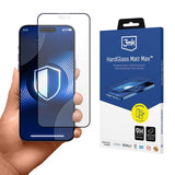 Folie de protectie Ecran Matte 3MK HardGlass Max pentru Apple iPhone 17 Pro, Sticla Securizata, Full Glu