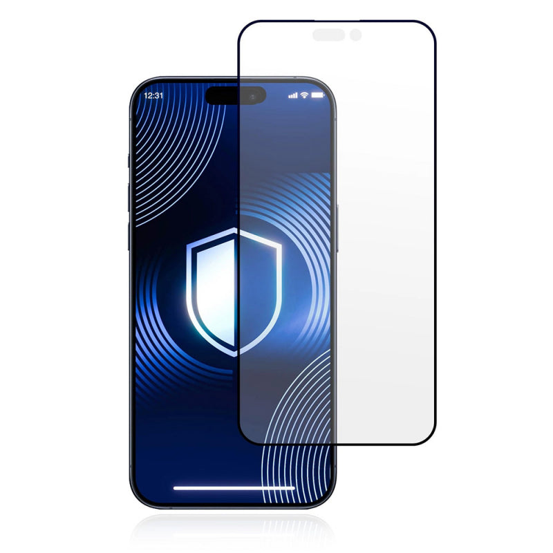 Folie de protectie Ecran Matte 3MK HardGlass Max pentru Apple iPhone 17 Pro, Sticla Securizata, Full Glu