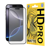 Folie de protectie Ecran Matte Lito HD Pro pentru Apple iPhone 16 Pro Max, Sticla securizata, Full Glu