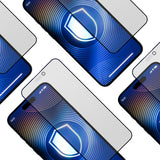 Folie de protectie Ecran Matte Privacy 3MK HardGlass Max pentru Apple iPhone 17 Pro Max, Sticla Securizata, Full Glue