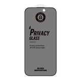 Folie de protectie Ecran Matte Privacy Blueo Anti-Peep pentru Apple iPhone 16 Pro Max, Sticla securizata, Full Glue