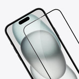 Folie de protectie Ecran Nillkin CP pentru Apple iPhone 15 Plus, Sticla securizata, Full Glu