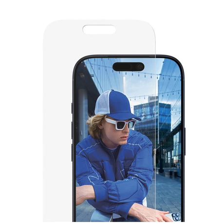 Folie de protectie Ecran PanzerGlass Classic Fit EasyAligner pentru Apple iPhone 17 Pro, Sticla Securizata, Full Glu