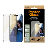 Folie de protectie Ecran PanzerGlass Ultra-Wide Fit EyeCare pentru Apple iPhone 16 Pro, Sticla Securizata, Full Glu