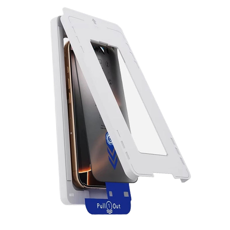 Folie de protectie Ecran Privacy Anank 2X Reinforced pentru Apple iPhone 16 Pro Max, Sticla securizata, Full Glue, 2.5D